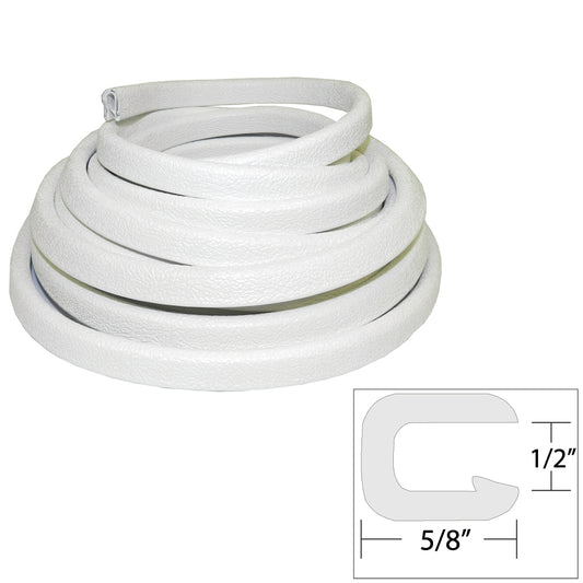TACO Flexible Vinyl Trim 12 Opening x W x 25L White V301316W251