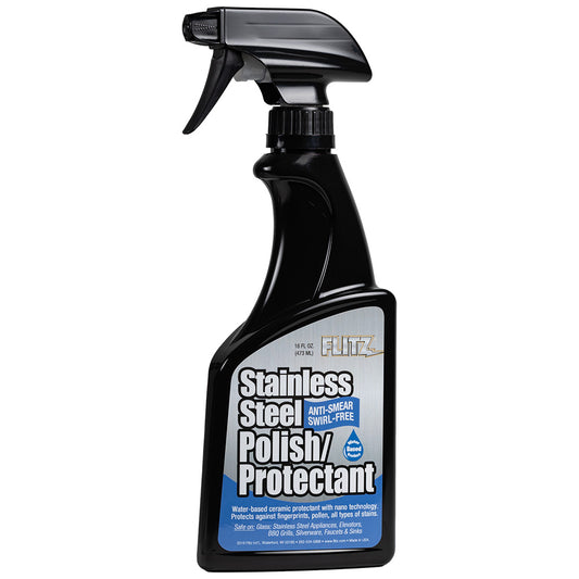 Flitz Stainless Steel PolishProtectant 16oz Spray SS 01306