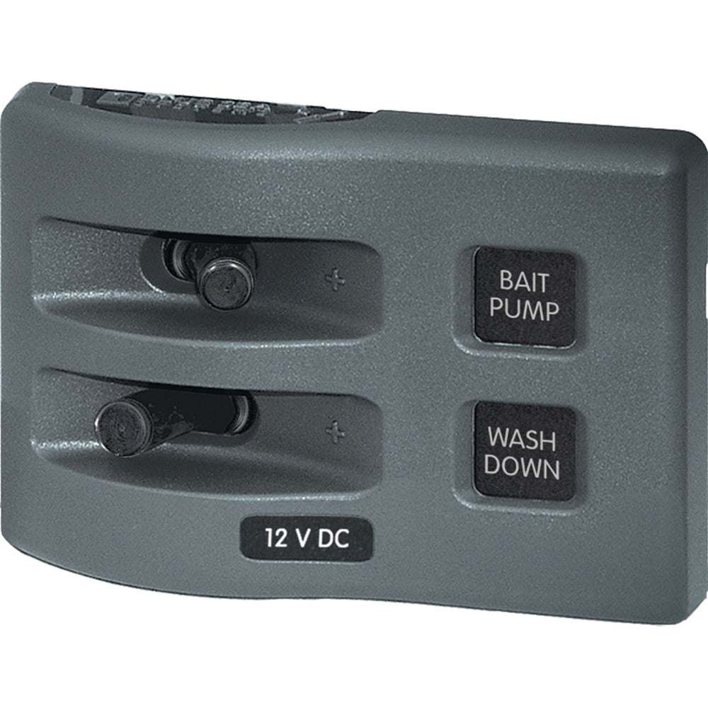 Blue Sea 4303 WeatherDeck 12V DC Waterproof Switch Panel 2 Position 4303