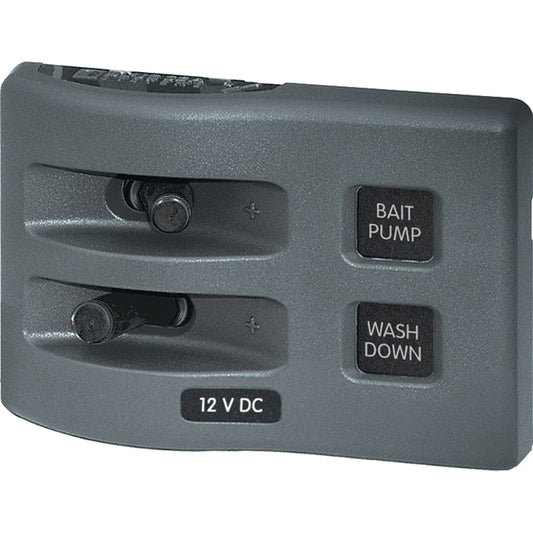 Blue Sea 4303 WeatherDeck 12V DC Waterproof Switch Panel 2 Position 4303