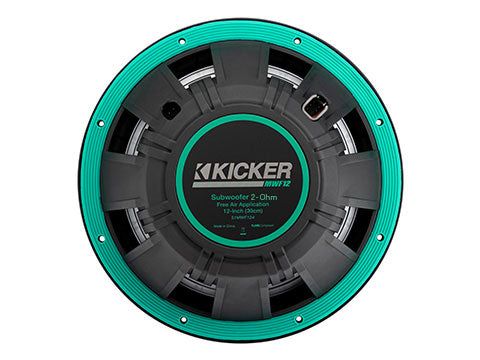 Kicker 51MWF122 12" 2 Ohm Freeair Marine Subwoofer with RGBW LED