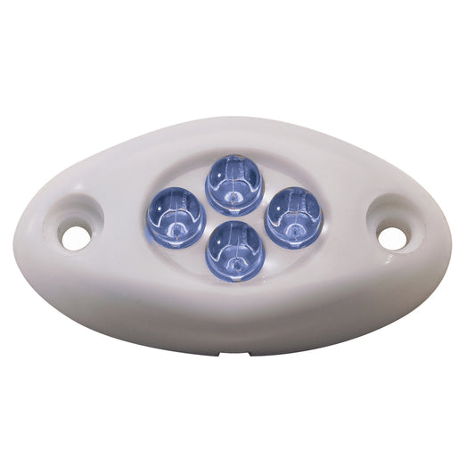 Innovative Lighting Courtesy Light 4 LED Surface Mount Blue LEDWhite Case 00421007