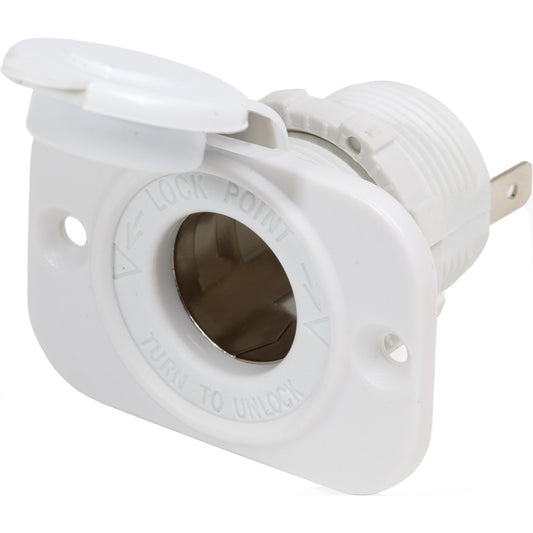 Blue Sea 12V Dash Socket White 1011200