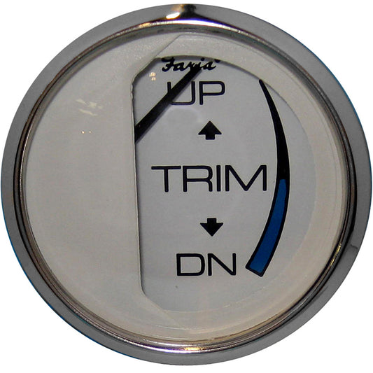 Faria Chesapeake White SS 2 Trim Gauge Mercury Mariner Mercruiser Volvo DP Yamaha 01 and Newer 13807