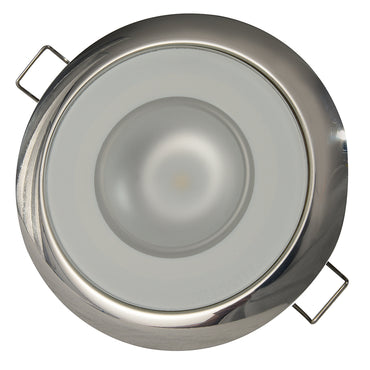 Lumitec Mirage Flush Mount Down Light Spectrum RGBW Polished Bezel 113117