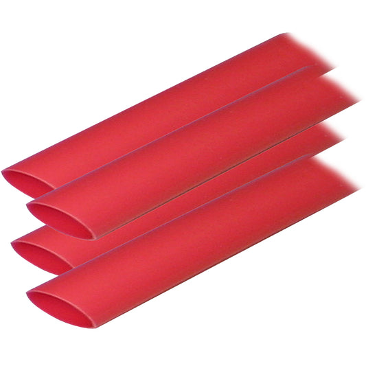 Ancor Adhesive Lined Heat Shrink Tubing ALT 34 x 12 4Pack Red 306624