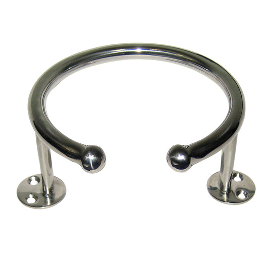 Whitecap Top Mount Ring SS Cup Holder 1Drink Base Mount S3516