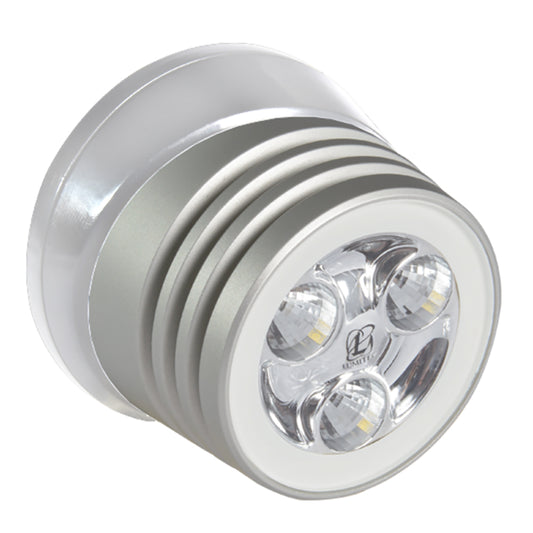 Lumitec Zephyr LED SpreaderDeck Light Brushed White Base White NonDimming 101325