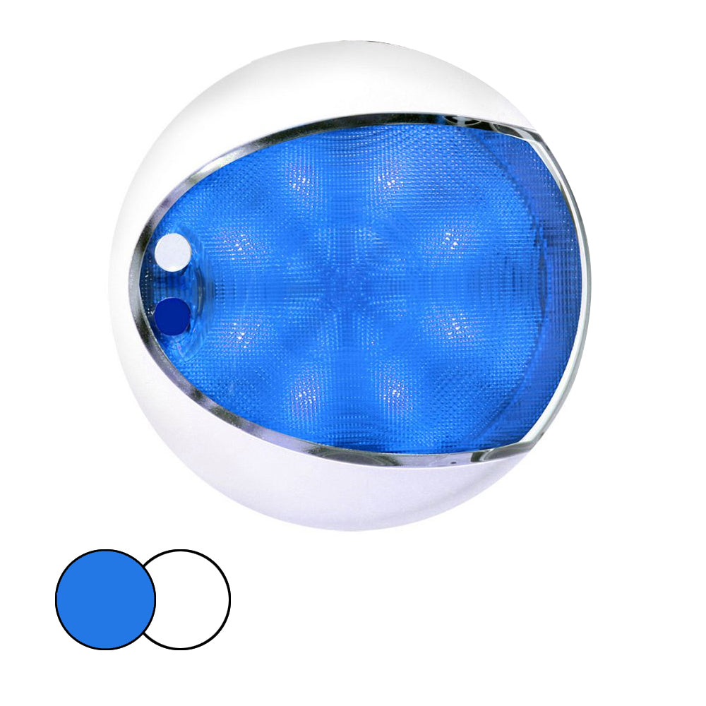 Hella Marine EuroLED 175 Surface Mount Touch Lamp BlueWhite LED White Housing 959951121