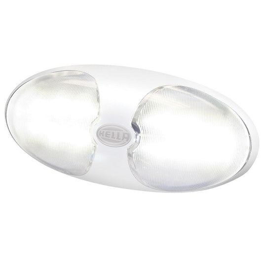 Hella Marine DuraLED 12 InteriorExterior Lamp wSwitch White LED White Housing 980704001