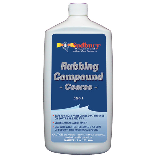 Sudbury Rubbing Compound Coarse  Step 1  32oz Fluid 444