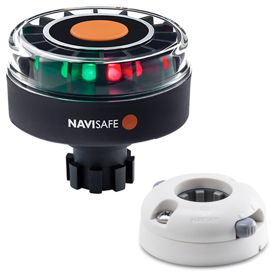 Navisafe Navilight Tricolor 2NM wNavibolt Base Horizontal Mount White 342KIIT5
