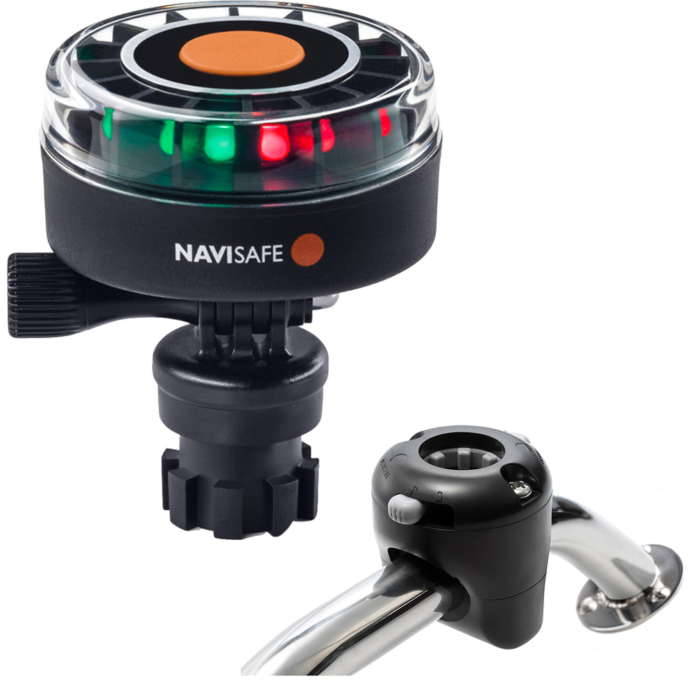 Navisafe Navilight 2NM Tricolor wNavimount Base Rail Mount Black 340KIT