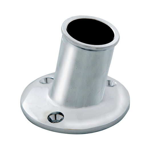 Whitecap TopMounted Flag Pole Socket CPBrass 1 ID S5002