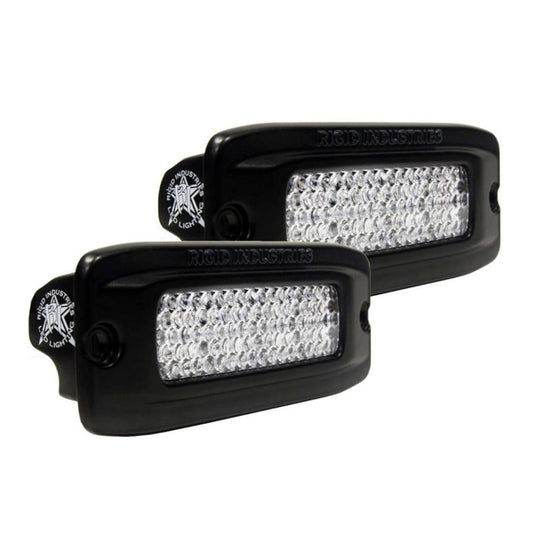 RIGID Industries SRQ PRO Back Light Kit Flush Mount Diffused Pair Black 980033