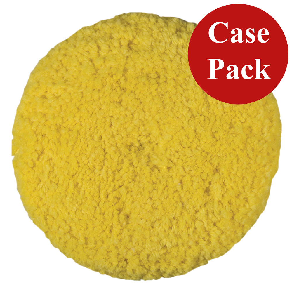Presta Rotary Blended Wool Buffing Pad Yellow Medium Cut Case of 12 890142CASE