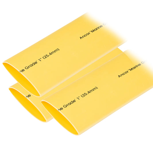 Ancor Heat Shrink Tubing 1 x 12 Yellow 3 Pieces 307924