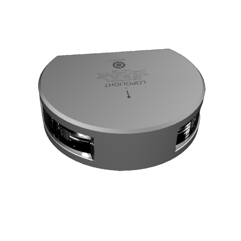 Lopolight 225 Masthead Light Single Silver Housing Vertical Mount 201010