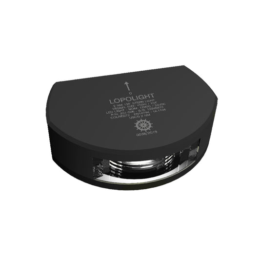 Lopolight Series 301006 Stern Light 2NM Vertical Mount White Black Housing 301006B