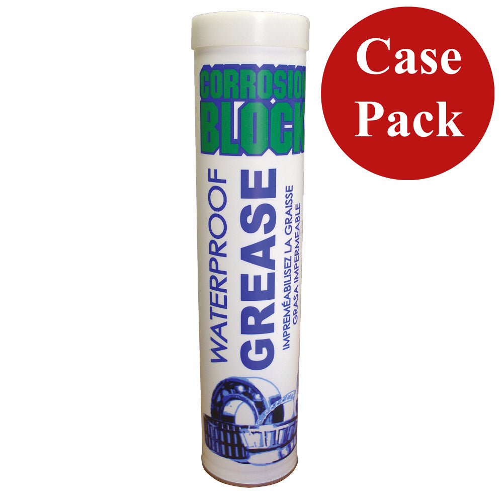 Corrosion Block High Performance Waterproof Grease 14oz Cartridge NonHazmat NonFlammable NonToxic Case of 10