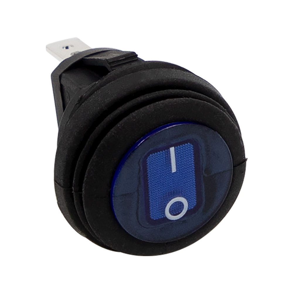 HEISE Rocker Switch Illuminated Blue Round 5Pack HEBRS