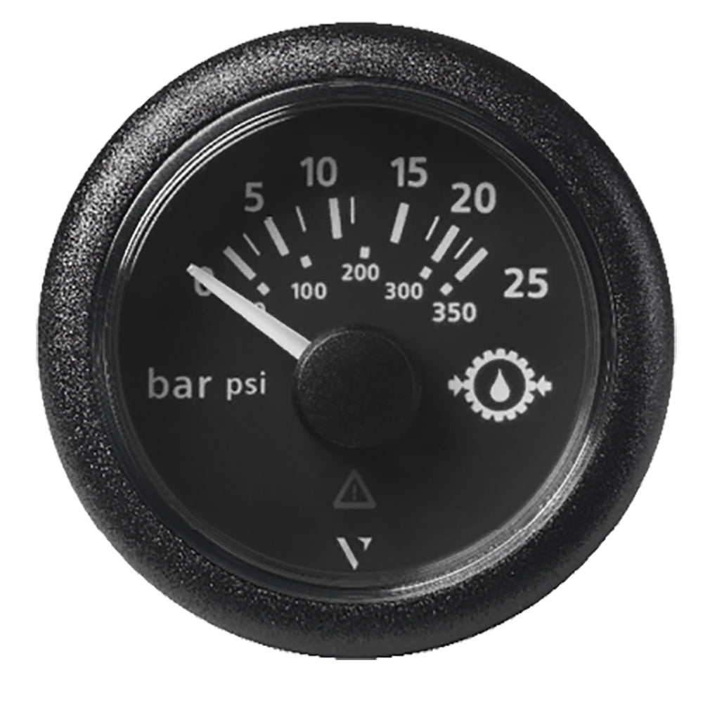 Veratron 52MM 2116 ViewLine Transmission Oil Pressure 25 Bar350 PSI Black Dial Round Bezel A2C59514136
