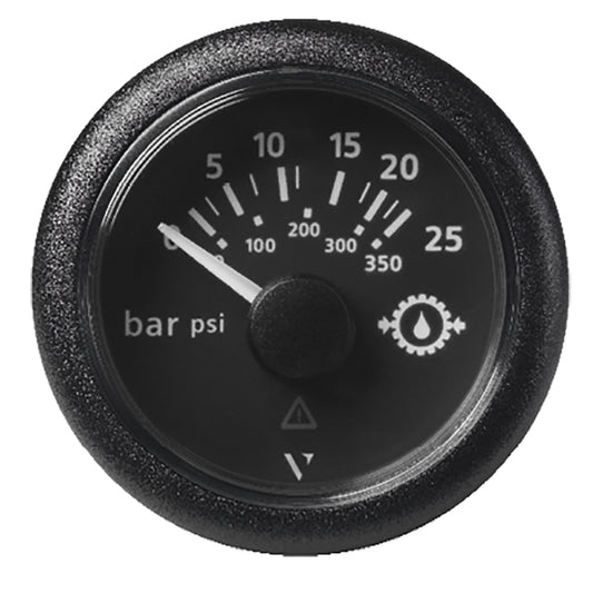 Veratron 52MM 2116 ViewLine Transmission Oil Pressure 25 Bar350 PSI Black Dial Round Bezel A2C59514136
