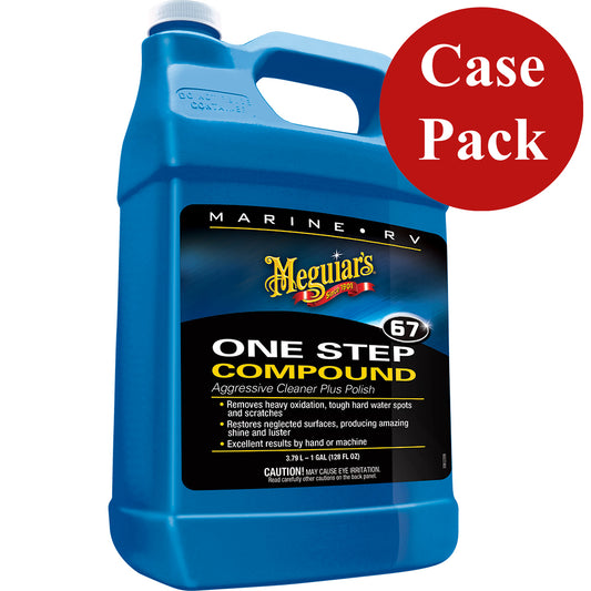 Meguiars Marine OneStep Compound 1 Gallon Case of 4 M6701CASE