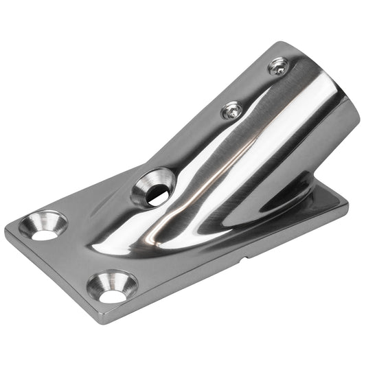 SeaDog Rail Base Fitting Rectangular Base 30 316 Stainless Steel 178 x 3316 1 OD 2813011