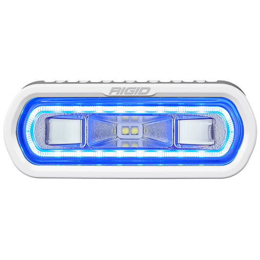 RIGID Industries SRL Series Marine Spreader Light White Surface Mount White Light wBlue Halo 51101