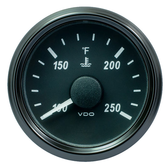 VDO SingleViu 52mm 2116 Water Temp Gauge 250 F 29122 OHM A2C3833350030