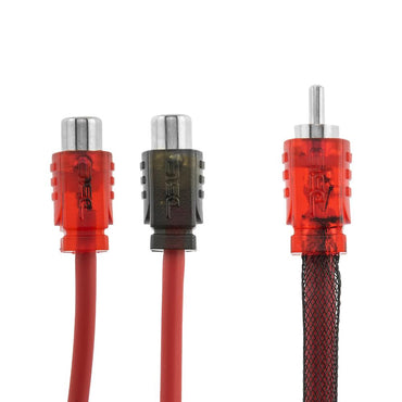 DS18 Advance Ultra Flex RCA Y Connector Cable 2 Female to 1 Male R1M2F