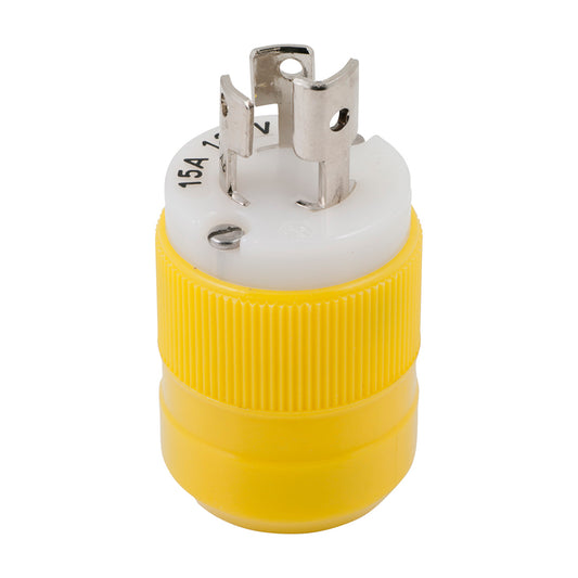 Marinco Locking Plug 15A 125V Yellow 4721CR