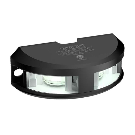 Lopolight Series 200024 Navigation Light 2NM Vertical Mount White Black Housing 200024G2B