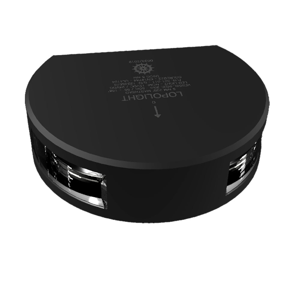 Lopolight Series 301011 Masthead Light 5NM Horizontal Mount White Black Housing 301011B