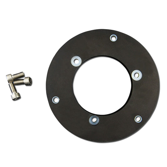Lopolight Circular Baseplate fHorizontal Mount Lights Aluminum Black 400401B