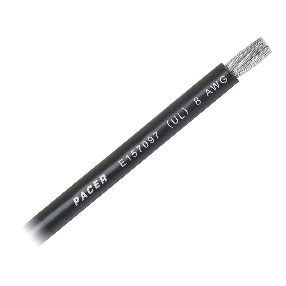 Pacer Black 8 AWG Battery Cable Sold By The Foot WUL8BKFT