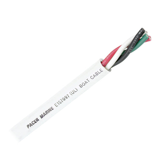 Pacer Round 4 Conductor Cable 100 144 AWG Black Green Red White WR144100