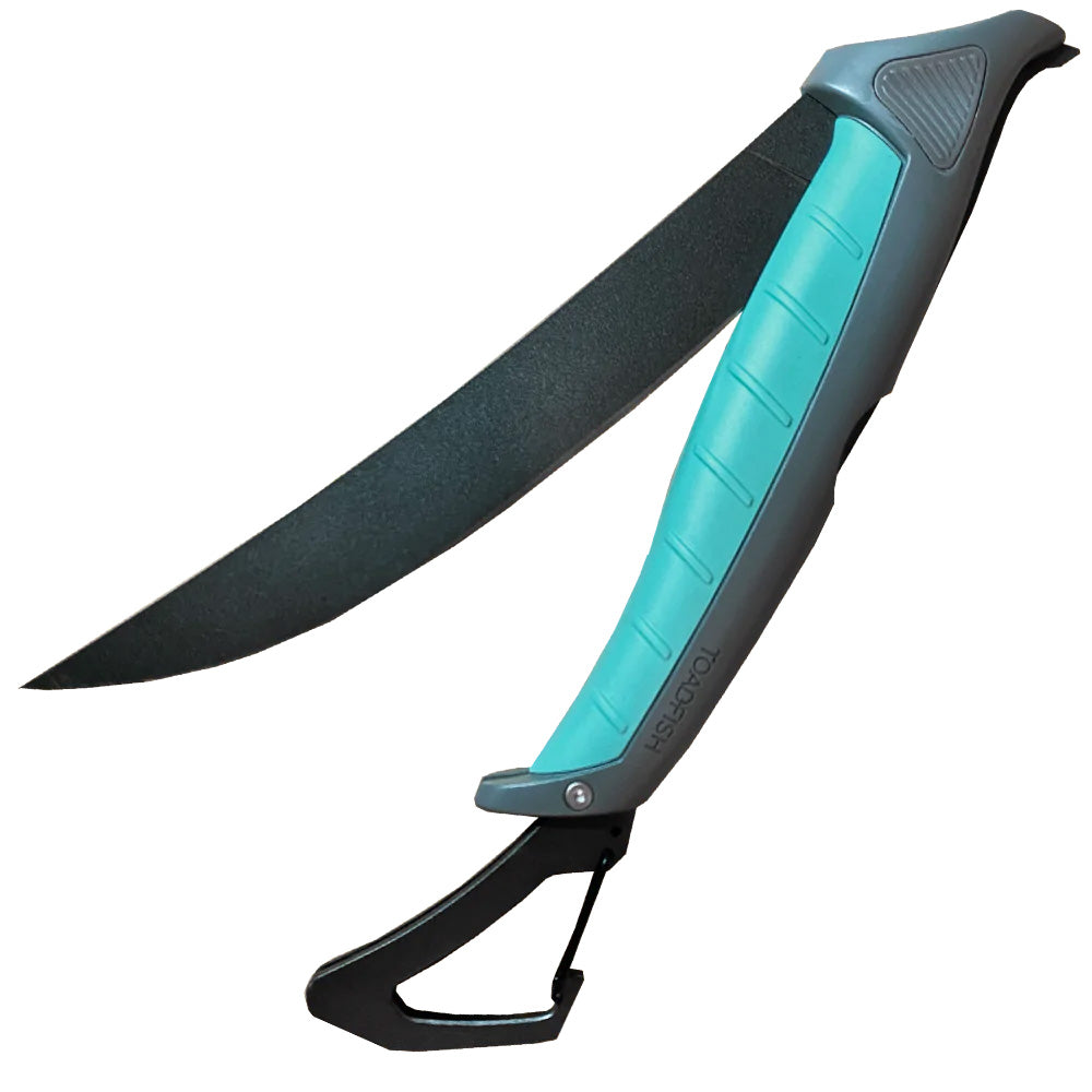 Toadfish Stowaway Folding Fillet Knife wBuiltIn Carabiner 85 1082