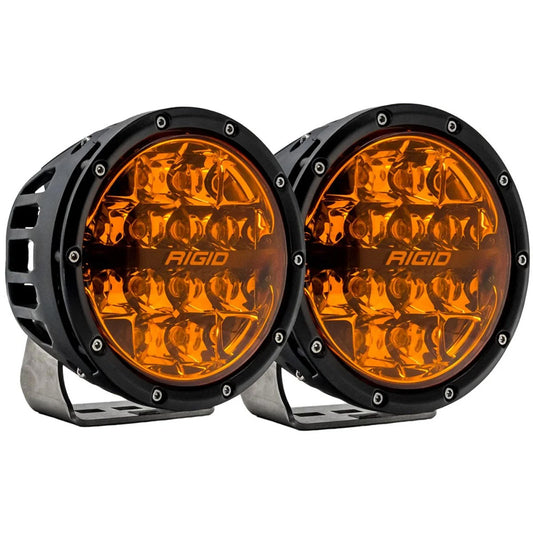 RIGID Industries 360 Series 6 Spot wAmber Pro Lens Pair 36210