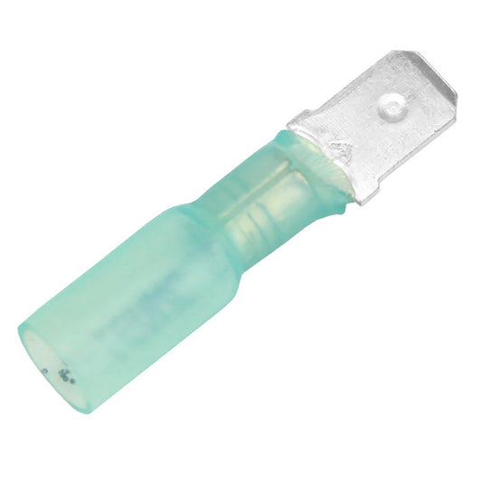 Pacer 1614 AWG Heat Shrink Male Disconnect 100 Pack TDE14250M100