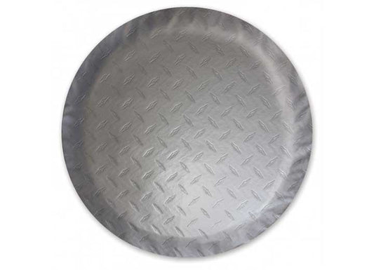 ADCO Tire Cover Diamond Plated Steel Vinyl, 29 IN - Spare Tire Covers