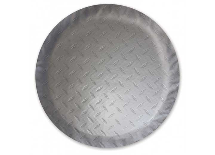 ADCO Tire Cover Diamond Plated Steel Vinyl, 25 1/2 IN - Spare Tire Covers
