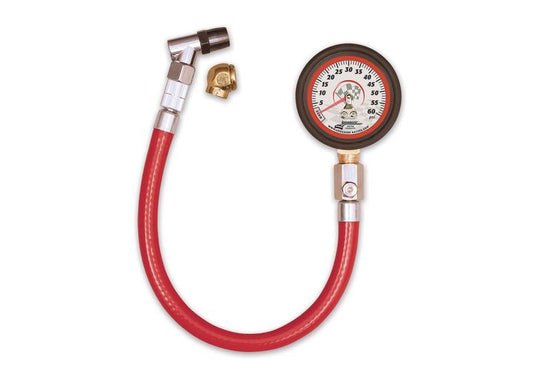 AFCO Performance Group Basic 2" Tire Gauge 0-60 Psi BY 1 Lb. - Tire Pressure Gauges