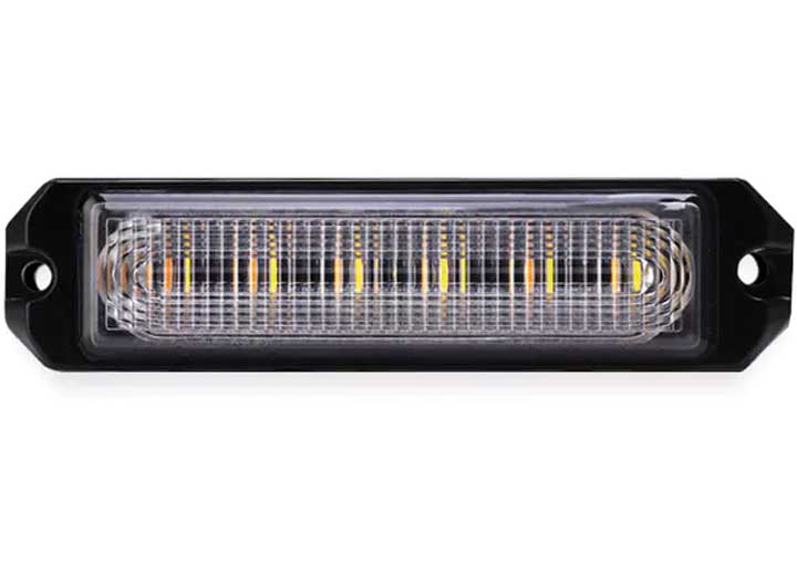 Arc Lighting 4IN Builtbright 4 Slim Strobe Bar Work Surface Mnt Strobelight Amber/white (1ea) - Emergency & Safety Strobe Lighting