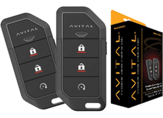 Avital 1-WAY 4-BTN RF Kit With UP TO 1/4 Mile Range - Keyless Entry