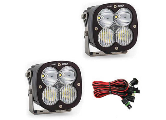 Baja Designs Xl80 Led Auxiliary Light Pod Pair Driving/combo Clear - Light Pods