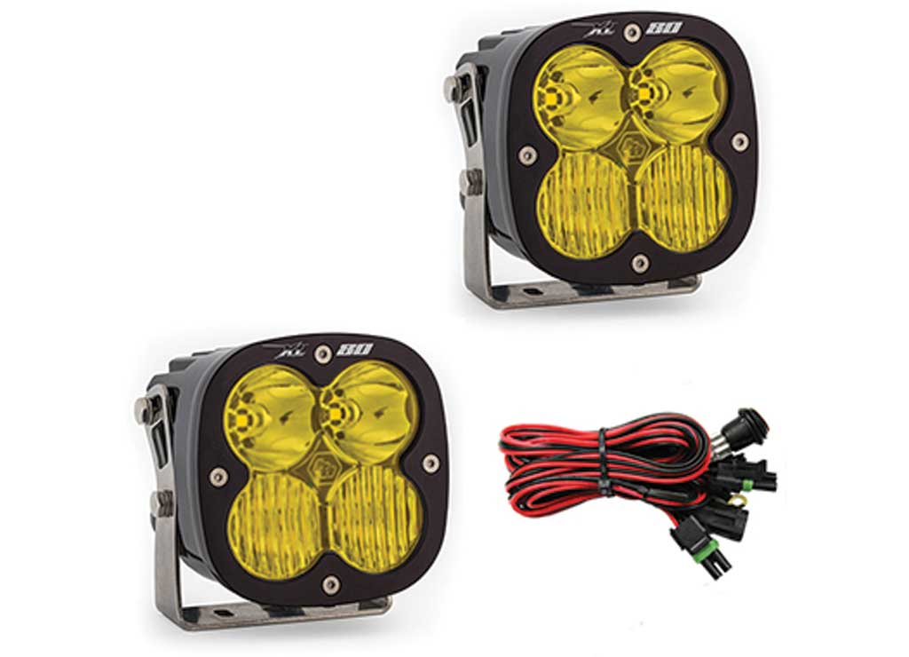 Baja Designs Xl80 Led Auxiliary Light Pod Pair Driving/combo Amber - Light Pods