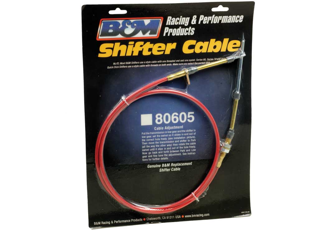B & M Automotive 5FT Eyelet End Cable - Automatic Shifters & Components