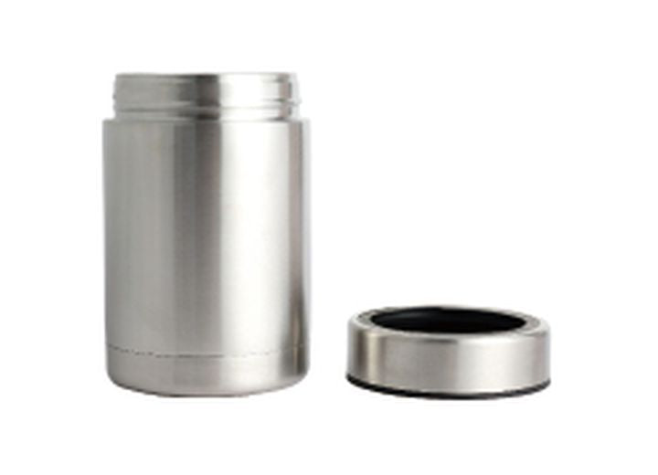 Bulldog Winch Can Cooler - 304 Stainless Double Wall- Screw Top With Seal - Can Coolers & Coozies